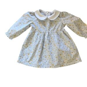 Child preppy English Peter Pan collar party dress 24 months